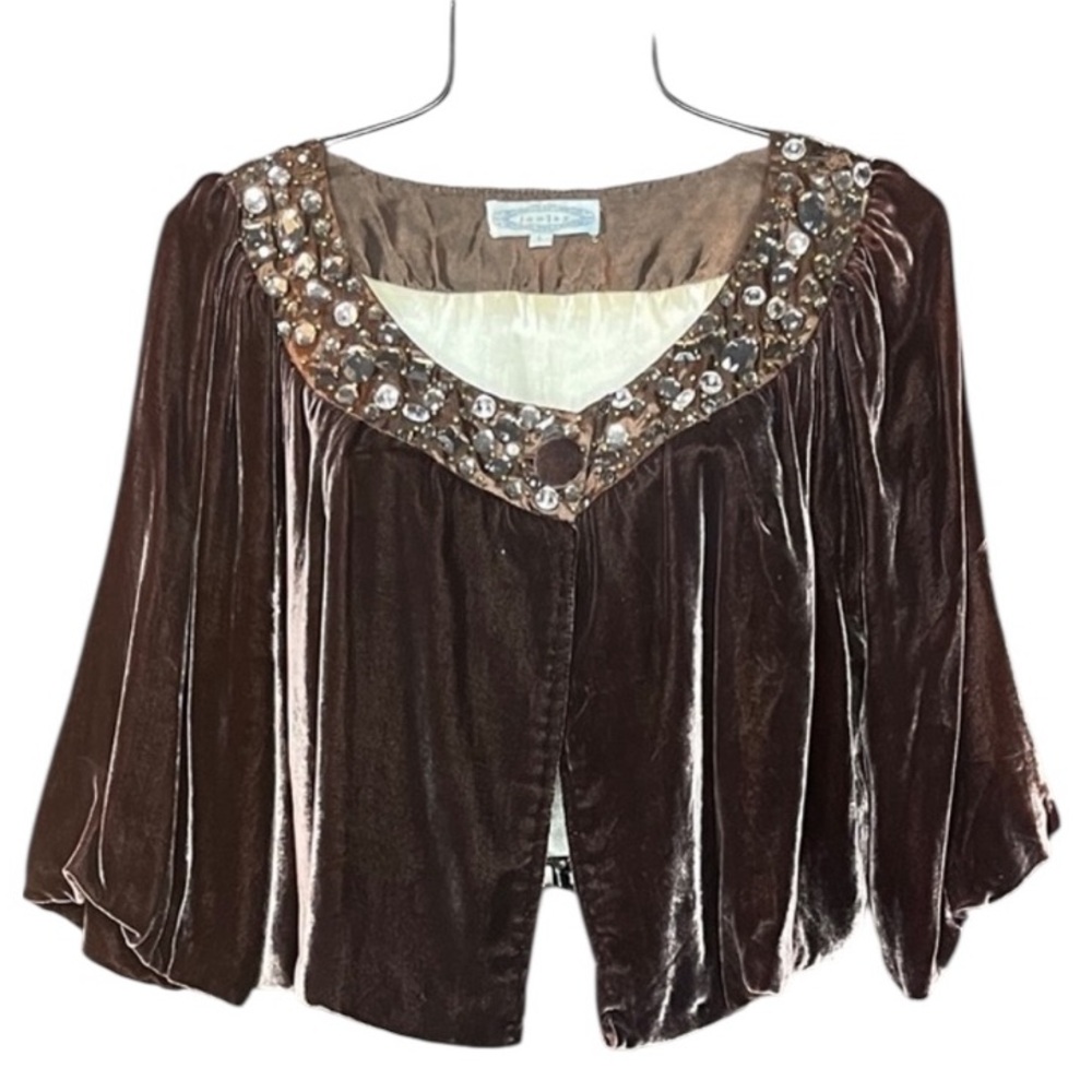 Vintage Joolay Steampunk Victorian Velvet Women Mini Cape